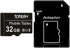 TOPRAM 32GB 32G microSD microSDHC micro SD SDHC Card Class 10 Ultra High Speed UHS-I for Samsung Galaxy S3 S4 S5