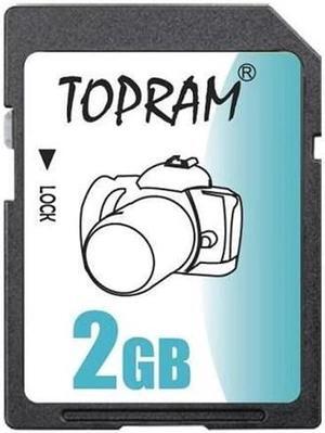 TOPRAM 2GB SD 2G Secure Digital Flash Memory Card - Pack of 5