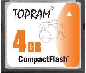 TOPRAM 4GB CF 4G CompactFlash Card Compact Flash Flash - Bulk - OEM