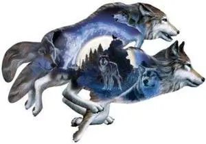 Moonlight Warrior Shaped Jigsaw Puzzle