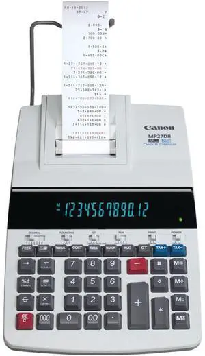 Canon 12-Digit Calculator w/Printing 8-7/8"x13"x3" Beige MP27DII