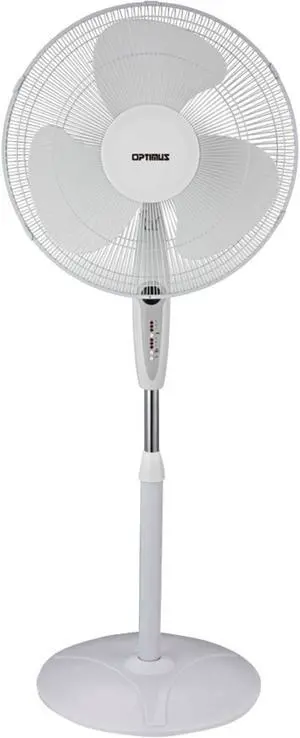 OPTIMUS F-1672BK 16" Oscillating Stand Fan with Remote ,Black