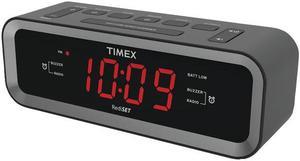 Timex Audio Dual Alrm Clock Radio w USB T236B