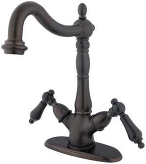 HERITAGE VESSEL SINK FCT W/O POP-UP ROD W/4 PLATE-Oil Rubbed Bronze Finish