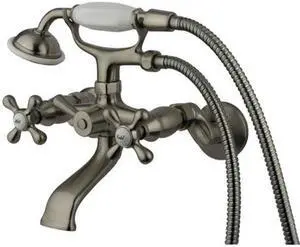 Kingston Brass Ks265Sn Tub Mount Clawfoot Tub Faucet - Satin Nickel Finish