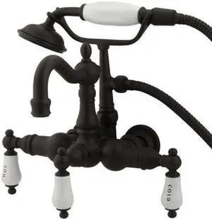 Kingston Brass Cc1009T5 Clawfoot Tub Filler With Hand Shower - Oil Rubbed Bronze Finish
