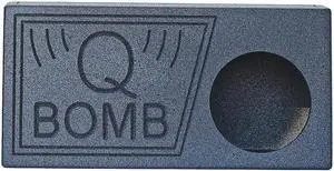 QPOWER QBTRUCK112V Qpower Single 12 ported SPL Empty Woofer Box w/Bedliner spray