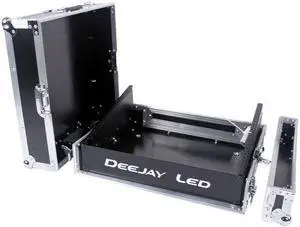 Fly Drive Case 8u Space Slant Mixer Rack
