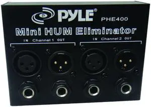 PylePro PHE400 Hum-Noise Eliminator 2-Channel Box with XLR Jacks