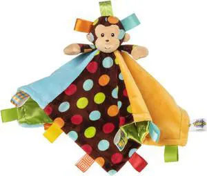 Taggies Dazzle Dots Monkey Character Blanket by Mary Meyer - 39315 Taggies Dazzle Dots Monkey Character Blanket by Mary Meyer - 39315