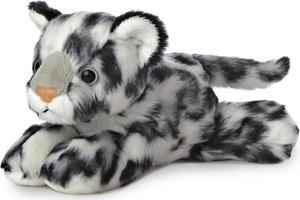Aurora® - Small Gray Mini Flopsie - 8" Snow Leopard - Adorable Stuffed Animal