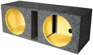 Qpower QHD210V Empty Woofer Box Dual 10" MDF Vented Bass Box Qpower QHD210V Empty Woofer Box Dual 10" MDF Vented Bass Box