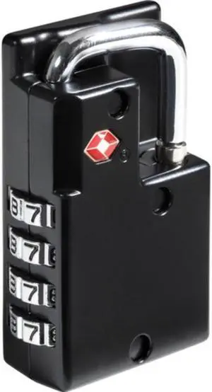 Explorer Cases Digilock 4-Digit TSA Approved Combination Padlock (Black) works exclusively with Explorer Cases