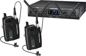 Audio-Technica ATW-1311L System 10 PRO Rack-Mount Digital Dual Lavalier Mic System (2.4 GHz)