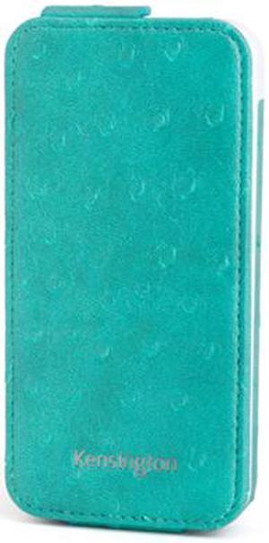 Kensington Portafolio Teal Ostrich Solid Flip Wallet for iPhone 5 K39609WW