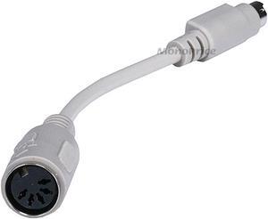 DIN5F/MDIN6M, AT to PS/2 - 6 Inches