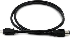 IEEE-1394 FireWire& i.LINK DV Cable 6P-4P M/M -  3ft (BLACK)