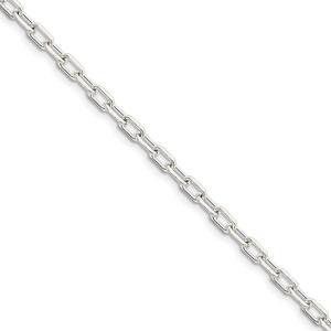 4.3mm Sterling Silver D/C Solid Cable Chain Bracelet, 7 Inch