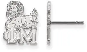 Sterling Silver Phi Mu XS Post Earrings