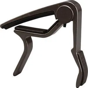 Dunlop Curved Acoustic Guitar Capo - Smoked Chrome