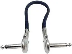 HOSA IRG-100.5 Low Profile Guitar Pedal Pancake Patch Jumper Cable 1/4" - 6"