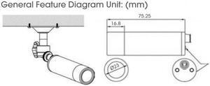 KTnC KTC-HMB7823-HWX HD-SDI, EX SDI bullet camera Full 1080p 2 Megapixel, 3.6mm lens, Sony CMOS, OSD  ( New Version of KPC-HDB230M ) -Optional Remote OSD controller-