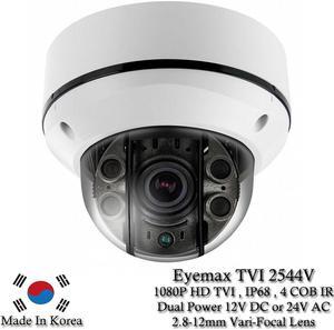 Eyemax Storm Series TVI-2544V 1080P HD-TVI Vandal DOME IR Camera 2.8-12mm Dual Power ( Made In Korea )