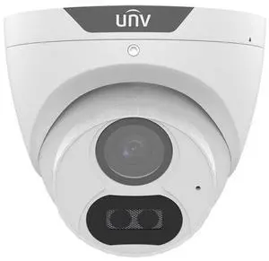 Uniview 1080P HD-TVI Colorhunter Dual Lights Dome IR Camera 2.8mm wide, 12V DC
