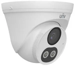 Uniview 5MP HD-TVI Colorhunter Dual Lights Dome IR Camera 2.8mm wide, 12V DC