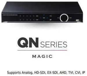 Eyemax Magic QN Series Magic Viewer DVR system, 16ch 4K video and record, Plus mode 32CH,UVST-MAGIC-QN16, auto-detect Analog and EX -SDI, HD-SDI, IP, TVI, CVI -No HDD-