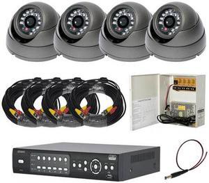 4CH DVR Package - H264 High Quality DVR and 4 of 620TVL Ultra High Resolution outdoor IR Cameras