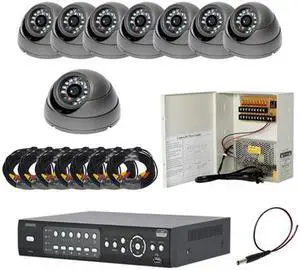 8CH DVR Package - H.264 High Quality DVR and 8 of 620TVL Ultra High Resolution outdoor Cameras (with 1TB HDD )