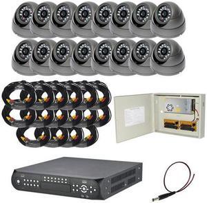 16CH DVR Package - H.264 High Quality DVR and 16 of 620TVL Ultra High Resolution outdoor Cameras (1TB HDD)