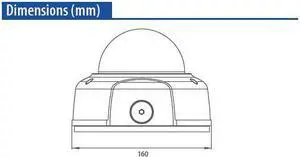 3 Mega-Pixel IP IR Outdoor Vandal Dome Camera H.264,ICR True Day and Night, PoE, 3G Phone and Micro SD Support