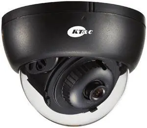 KT&C Indoor Dome Camera, 700 TVL SONY 960H EX-View II, 3.6mm, 3-Axis, Day/Night option available