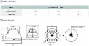 KTnC KPC-VDN61NUB Outdoor Dome Camera 700 TVL Sony 960H EX-View Mini Size 2-DNR IP66