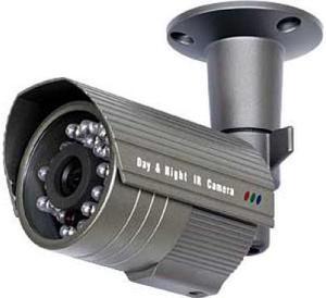 IR 502F Outdoor Night-Vision Bullet Camera: 500 TVL, ICR True Day/Night, 18 IR 45 FT