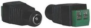 2.1mm power female plug pigtail screw terminal type - OEM