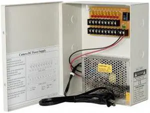 Power Supply Distribution Box - 12V DC 9 channels 5 Amps, Resettable PTC Fuse