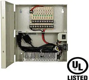 Power Supply Distribution Box - 12V DC 9 channels 10 Amps Fused UL Listed