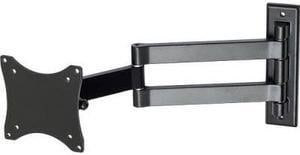 LCD LED Monitor Wall Mount, Tilt/Swivel, Double Arm, 33 lbs Max Load