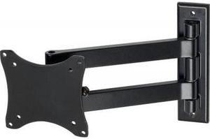 LCD LED Monitor Wall Mount, Tilt/Swivel, Single Arm, 33 lbs Max Load
