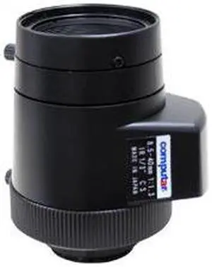 Computar Ganz High Quality CCTV Camera Lens 
TG5Z8513FCS-IR Computar Varifocal IR (infrared) DC auto iris lenses are designed for use with Day/Night cameras. They eliminate focus shift in night mode,