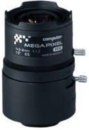 Computar Ganz High Quality CCTV Camera Lens T3Z0312CS-MPIR 3 Megapixel, 1/3" 3-8mm F1.2 Varifocal, HD Series Manual Iris (CS Mount) Day/Night IR