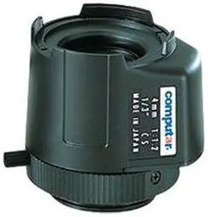 Computar Ganz High Quality CCTV Camera Lens 
TG0412FCS 1/3" 4mm f1.2 DC Auto Iris w/4-pin mini connector short cable (CS Mount)