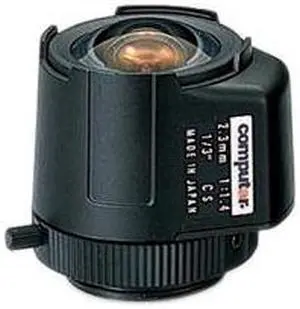 Computar Ganz High Quality CCTV Camera Lens TG2314FCS-L 1/3" 2.3mm f1.4 DC Auto Iris w/4-pin mini connector long cable (CS Mount)