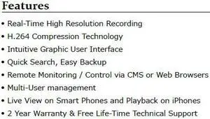 16 Channel 960H H.264 High Resolution DVR with 1TB HDD, Live View on Smart Phones and Playback on iPhones, LT-2516HD-C-1TB