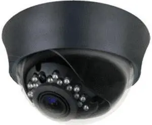 600 TV Lines IR Dome Camera - 1/3" PixelPlus, 2.8 ~ 12mm varifocal lens, 21 pcs  IR LEDs, Indoor, DC 12V, LT-D4363, Black