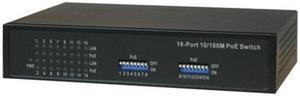 LTS POE-SW1600E LTS 16 Port Network PoE Switch-max 120W