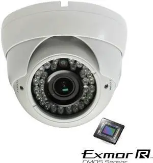 1000TVL 720P Eyeball Sony 1.3 Mega Pixel 2.8-12mm ATR UTC OSD 3D DNR White Case